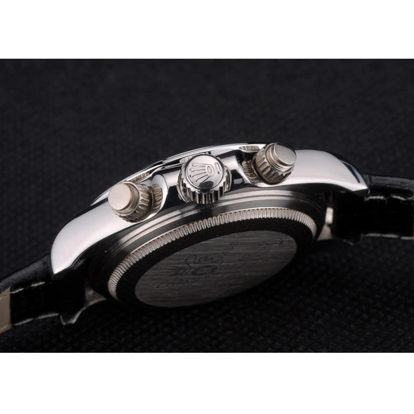 Aaa replica watch Bezel Crystal Crystal Studded Dial Case Steel Studded Lady Daytona Stainless Rolex 0723